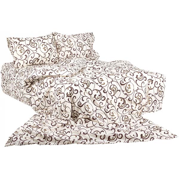 Комплект постельного белья Вензель 1,5 мокко 