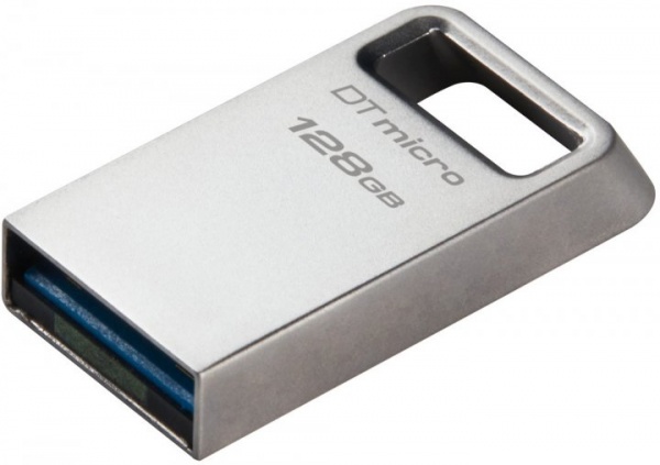 Флешпам'ять USB Kingston DataTraveler Micro 128 ГБ USB 3.2 silver (DTMC3G2/128GB) 