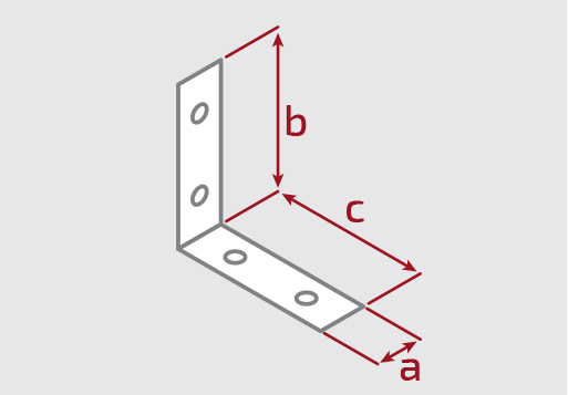 Кутник вузький декоративний Profstal рівносторонній 25x25x15 мм 2 мм 1 шт. порошкова фарба