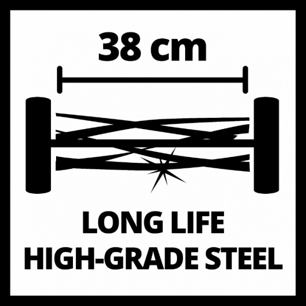 Газонокосарка акумуляторна Einhell GE-HM 18/38 Li - Solo (3414200)