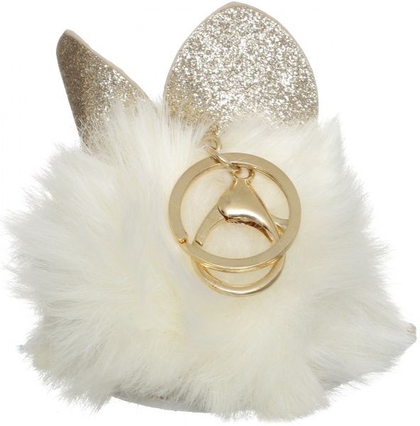 Брелок для рюкзака белый