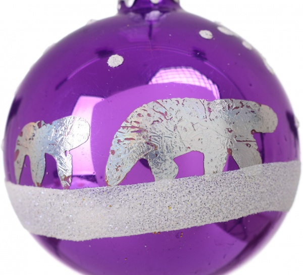 Шар новогодний мульти d 60 мм в ассортименте