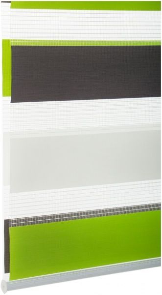 Ролета день-ніч Bella Vita B161 Триколор 83x160 см зелена 