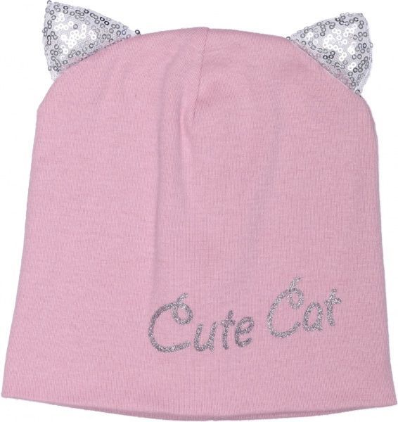 Шапочка дитяча для дівчинки Kraft 345-Т р.50-52 пильна троянда 