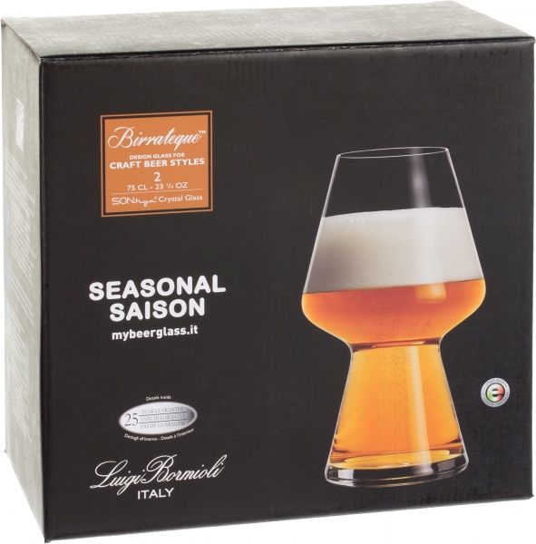 Набор бокалов для пива Birrateque Seasonal/Saison 750 мл 2 шт. Luigi Bormioli