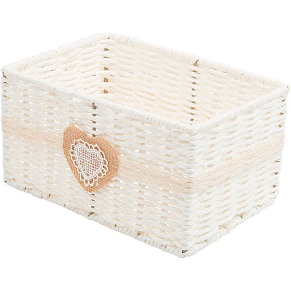 Корзина Handy Home EW-60 L Сердечко 16 л айвори 170x360x270 мм