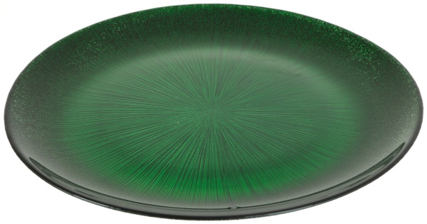 Блюдо Focus 28 см зелене Dekor Cam 