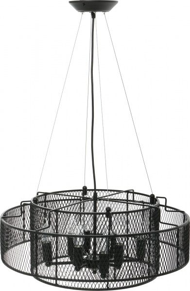 Люстра подвесная Vitaluce 8xE14 черный V4184-1/8S 