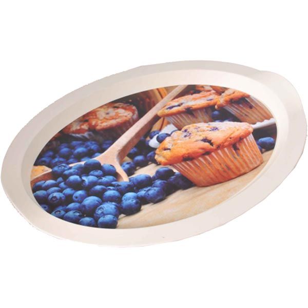 Поднос Алеана овальный с декором