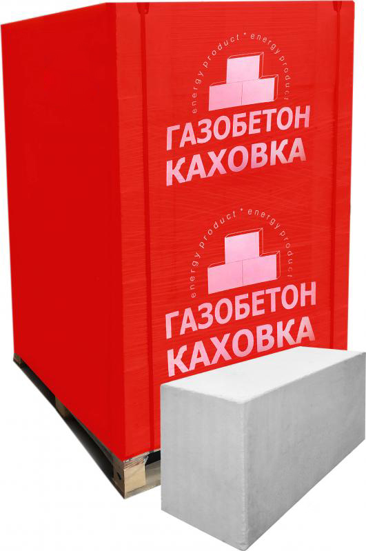 Газобетонный блок КАХОВКА 600x200x200 мм D-400