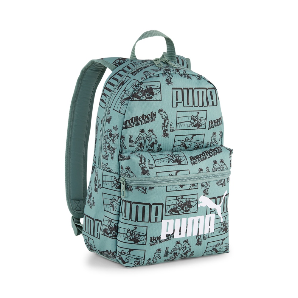 Рюкзак Puma PHASE AOP Small Backpack 09132401 13 л зеленый