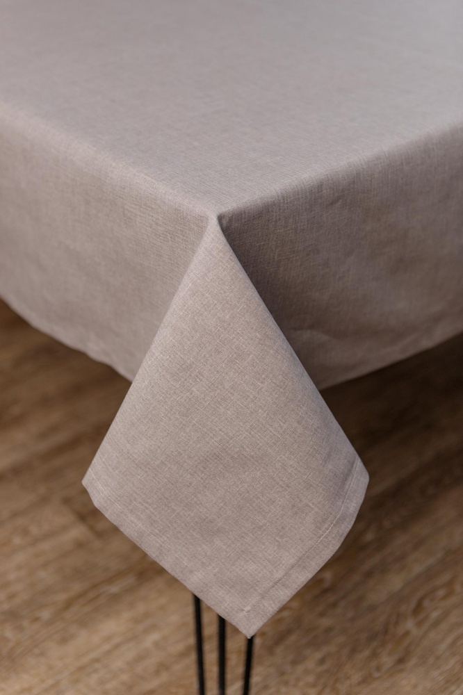 Скатерть Магнолия 133x133 см тауп La Nuit