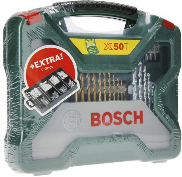 Набор принадлежностей Bosch X-Line 50 Ti + Набор крепления 173 шт. 2,607,017,523