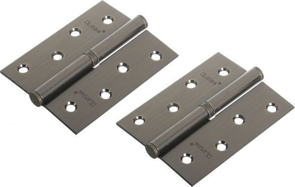 Петля для дверей AB 100x75x5 мм старая бронза левая 2 шт