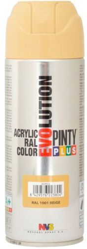 Краска аэрозольная акриловая (Ral 1001) 400 мл Evolution PINTYPLUS