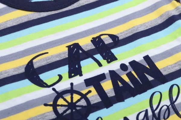 Комплект Фламінго для хлопчиків темно-синій/смужка р.62 423-129 