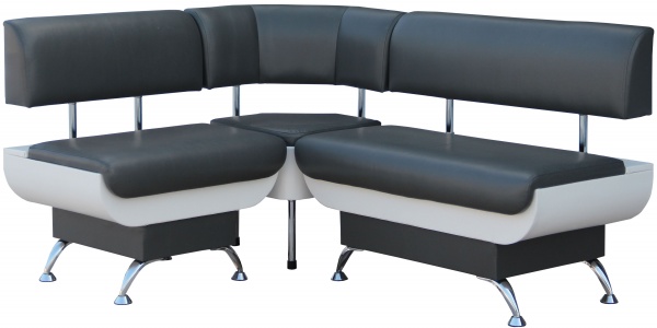 Куточок кухонний Берегиня Капучино білий сірий 