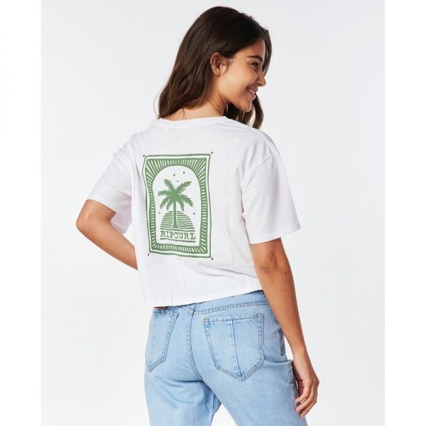 Футболка Rip Curl Salty Crop Tee GTELC9-1000 р. M білий
