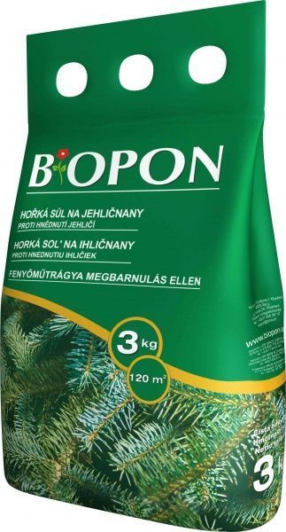 Добриво мінеральне Biopon для хвойних рослин проти пожовтіння 3 кг