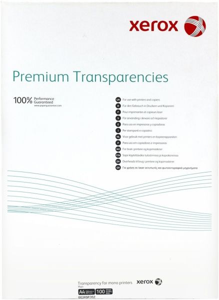 Пленка для ламинирования Xerox А4 Plain Transparency 100 шт. 