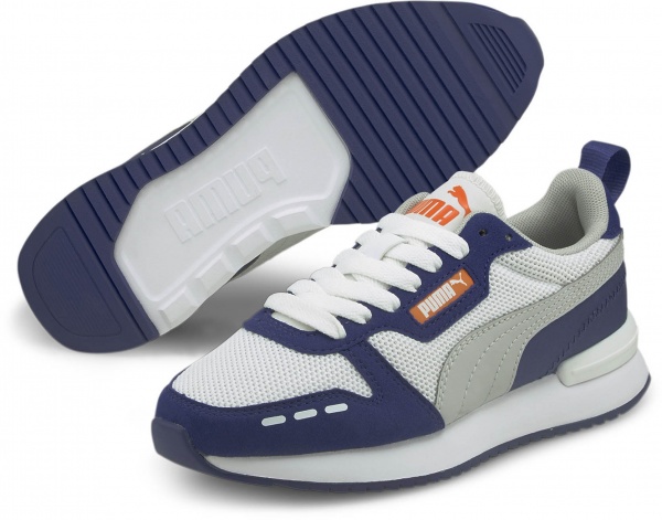 Кроссовки Puma R78 Jr 37361614 р.UK 4,5 бело-синий