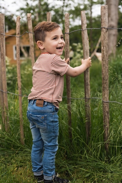 Джинсы Koko Noko р.104 Голубой джинс T46804-37 