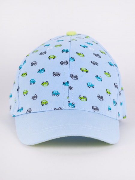 Кепка для хлопчиків YO! р.42-46 блакитний CZD-0615C 