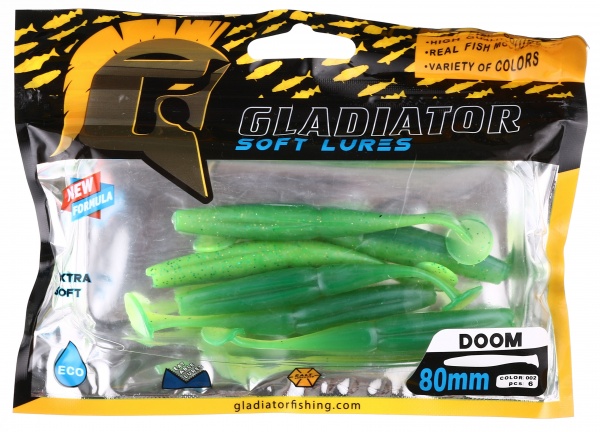 Силикон Gladiator 1077 75 мм 6 шт. DOOM - 3,2 #2