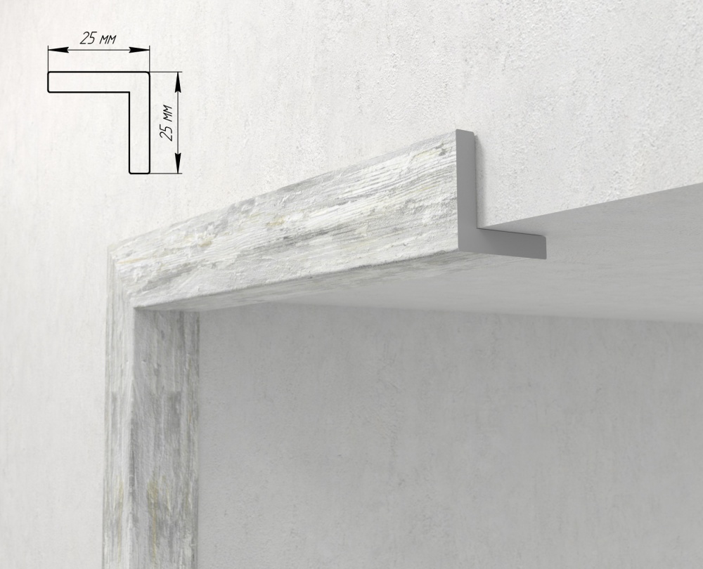 Кутовий елемент 134-253 2800x25x25мм