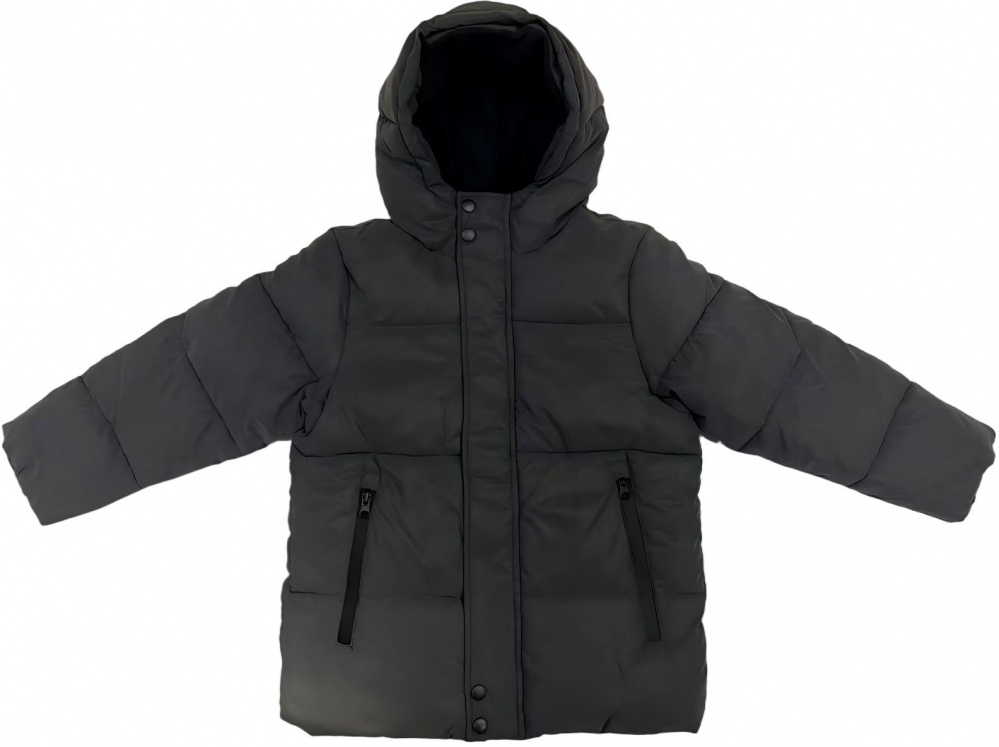 Куртка-пуховик для мальчиков HW р.140–146 черный REFLECTIVE JACKET