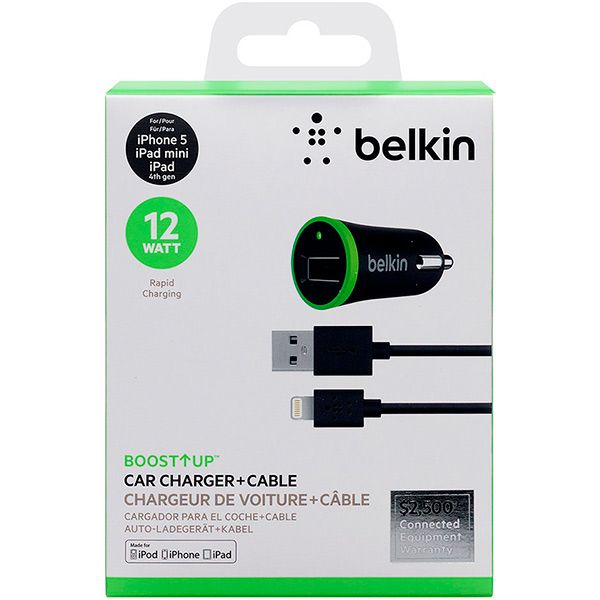 Зарядное устройство Belkin USB BoostUp Charger Lightning Сable (F8J121bt04-BLK)