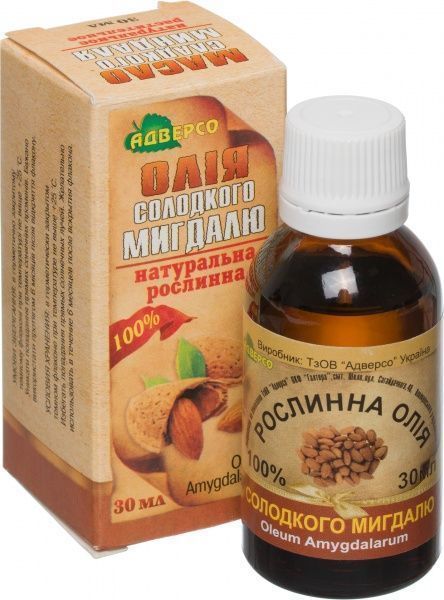 Натуральное масло Адверсо Мигдальних кісточок 30 мл 