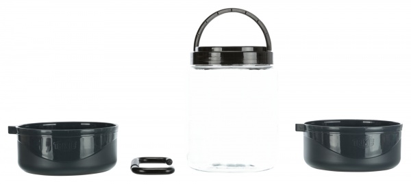 Набор дорожный Trixie контейнер для еды 2 л и 2 миски 0,75 л 2491