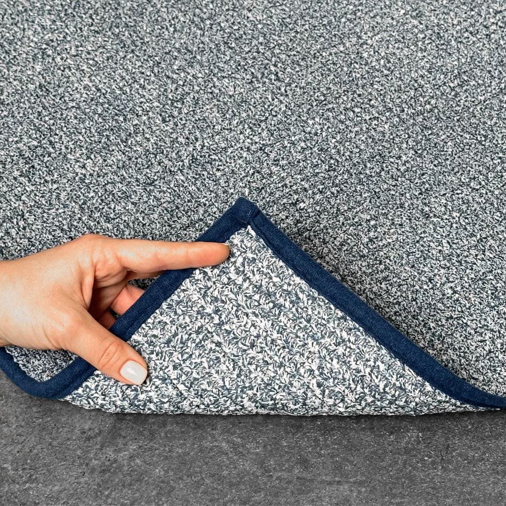 Набір килимків Dariana Standard Plus 60x50+60x100 з вирізом темно-синій