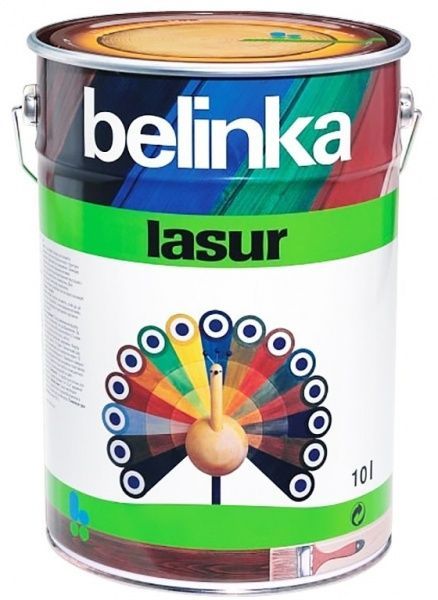 Краска-лазурь Belinka Lasur 11 белый мат 10 л