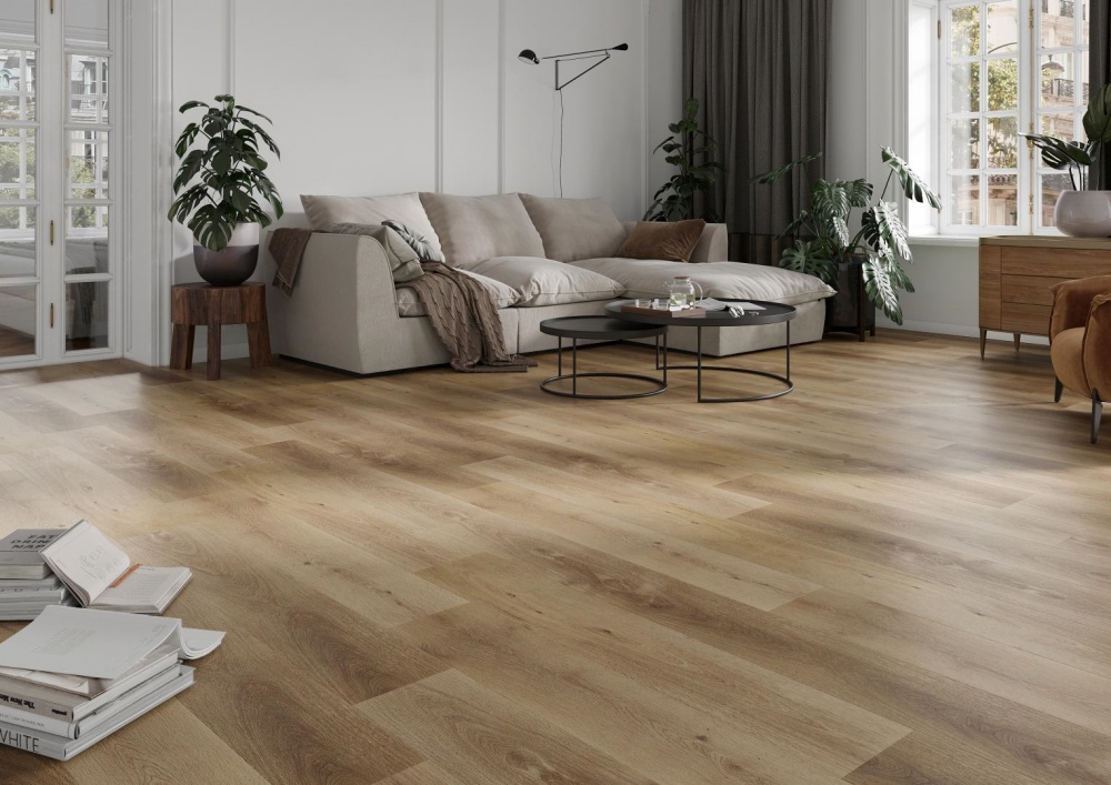 Ламінат вініловий (SPC) FLOORNITY 4V дуб запорізький 33/4 мм (CLE 22354)