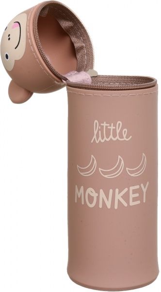 Пенал-тубус Мавпочка 18х6 см коричневий