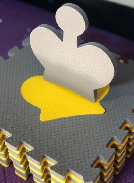 Килимок-пазл Termoizol Шахи 12 шт./уп.