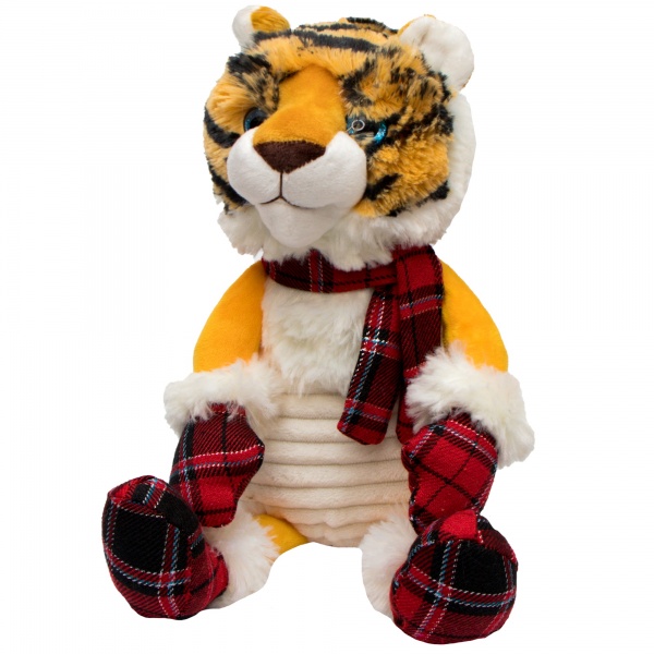 Мягкая игрушка Девилон Тигрёнок с красным шарфиком 22 см 395810
