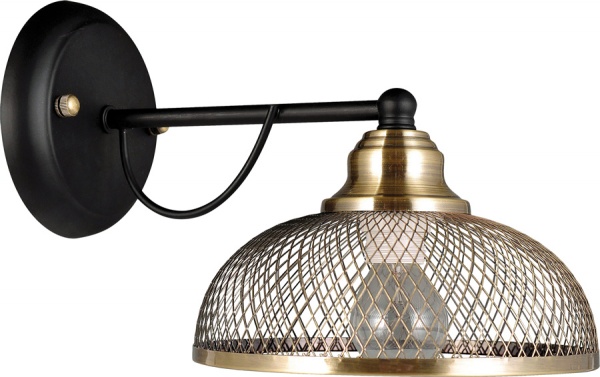 Бра Accento lighting Melpomena 1x40 Вт E14 античная латунь ALSQ-MB38752/1 