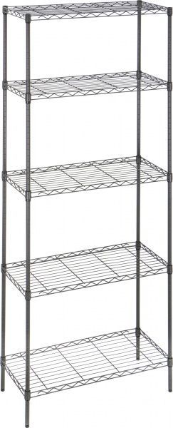 Стеллаж металлический PCR-105 1800x750x350 мм темно-серый