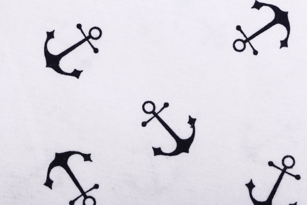 Пелюшка Luna Kids Якоря 90x90 см білий