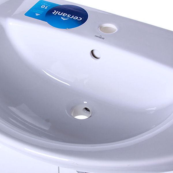 Тумба з умивальником Сансервіс Laura Libra 60 см біла