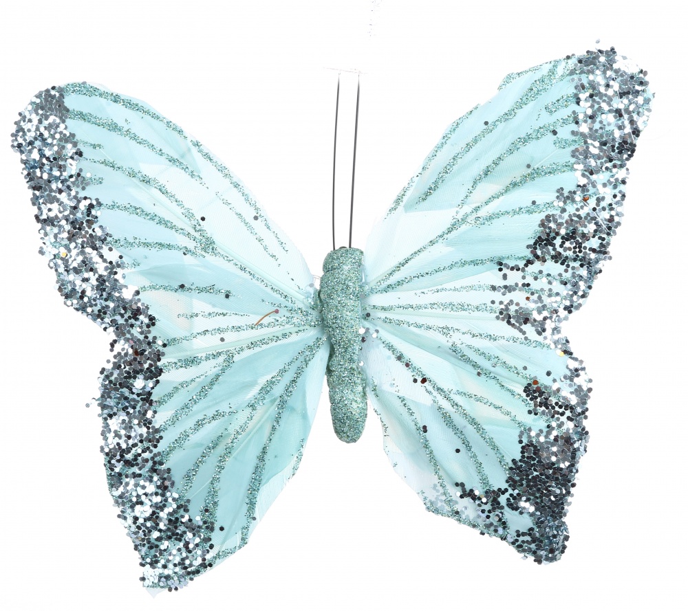 Декорация бабочка классик пластик 15см 3 цвета в ассорт. SF21735