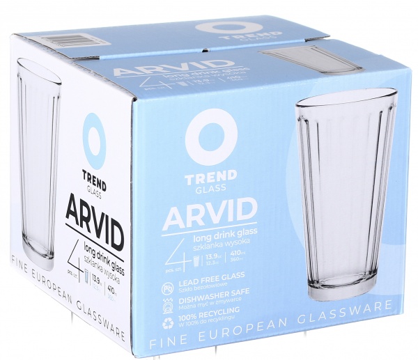 Набор стаканов высоких Arvid 360 мл 4 шт. Trendglass 
