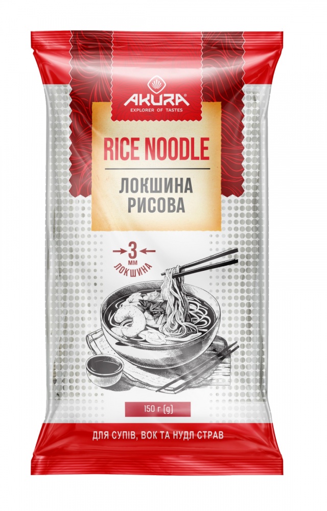 Локшина Akura рисова (4820178462587) 150 г