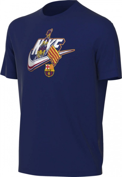 Футболка Nike FCB U NK SSL FUTURA TEE FD1115-455 р.M синій