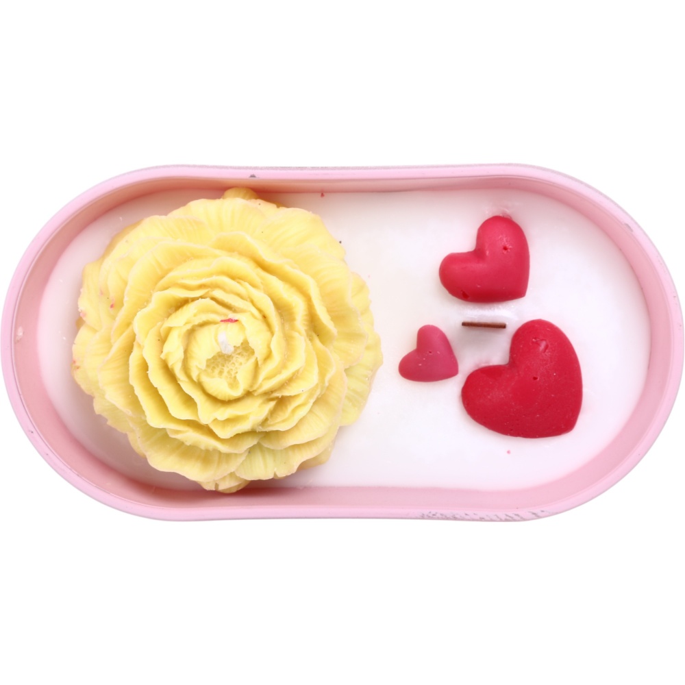 Свеча декоративная в стекле Пион 180х53 мм Pako-If