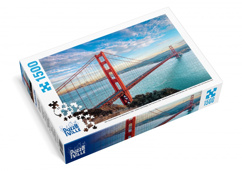 Пазл PUZZLEVILLE Мост Золотые ворота, Сан-Франциско, США 1500 элементов PZL1500_3