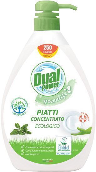 Гель для ручного мытья посуды Dual Power GreenLife LMBIO1 1л